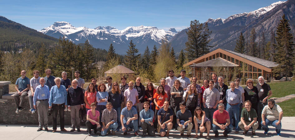 Participants of the BIRS 5-day workshop “Recent advances in discrete and analytic aspects of convexity” from 2017 in Banff, Alberta.
