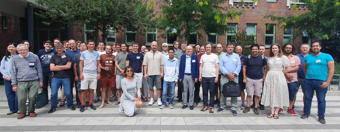 Participants of the “Discrete Geometry Days” conference at the Budapest Univ. of Technology and Economics in 2024.